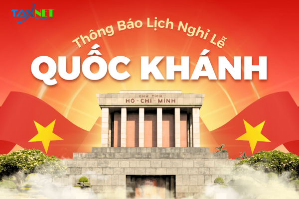 THÔNG BÁO LỊCH NGHỈ LỄ QUỐC KHÁNH 2/9